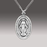 Sterling Silver Miraculous Medal Item # 4123MSS18SS