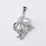Sterling-Silver-Miraculous-Pendant-with-pearl-detail