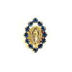 Gold-Plated-Miraculous-Medal-Pin-with-Blue-Crystals-_-325002B