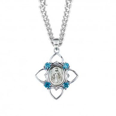 Blue Hearts Miraculous Medal