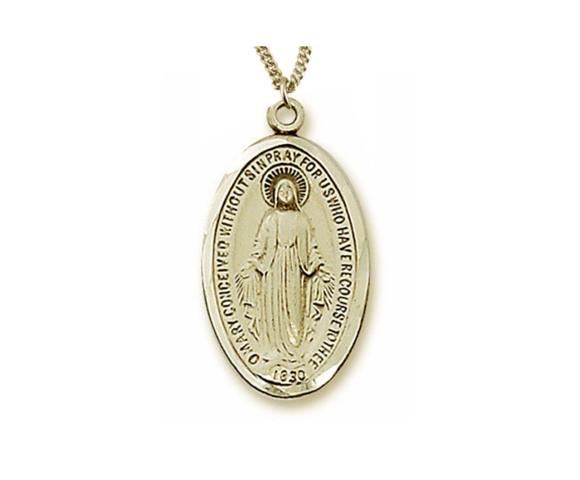 Holy Spirit Medal MB51E - Oxidized Metal, 22 mm (7/8), Made in Italy