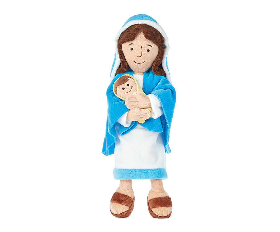 Mother Mary and Baby Jesus Plush Doll