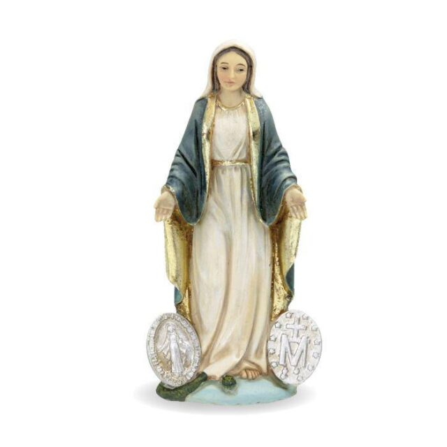 Our Lady of the Miraculous Medal Statue Boxed with Prayer Card - The ...