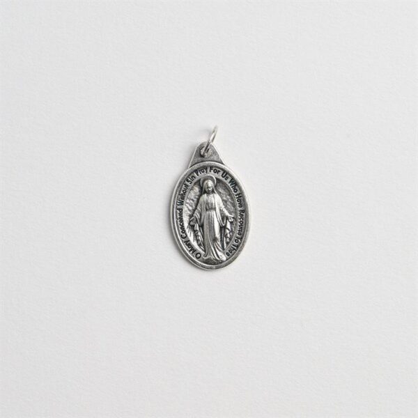 Silver Oxidized Miraculous Medal The Miraculous Medal Shrine Gift Shop