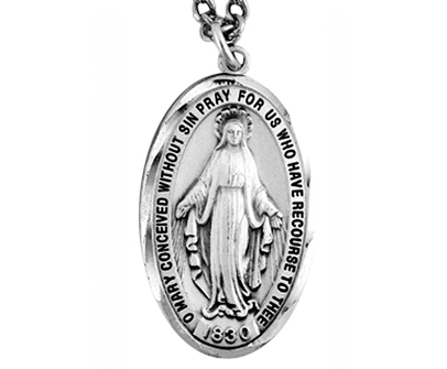 Sterling-Silver Miraculous Medal