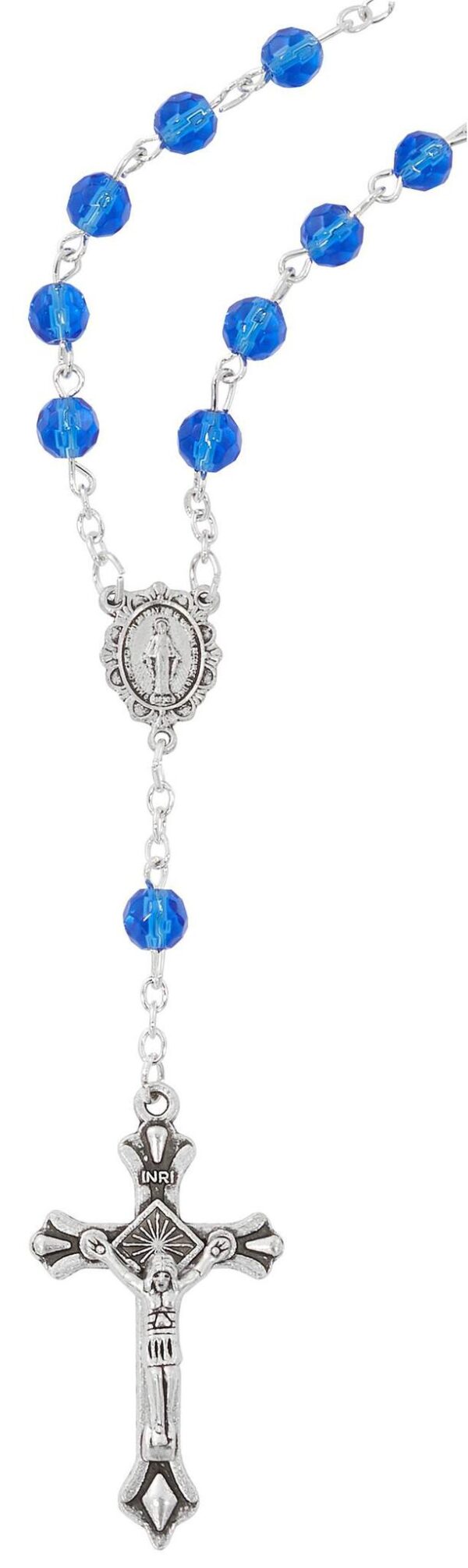 Miraculous Medal Blue Decade Relic Rosary - The Miraculous Medal Shrine ...