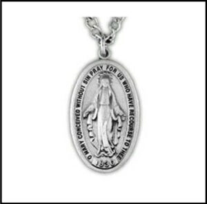 Pewter Miraculous Medal 3rd Class Relic at The Basilica Shrine of Our Lady of the Miraculous Medal Gift Shop