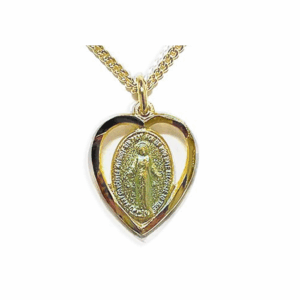 Classic Heart Shaped Miraculous Medal