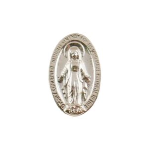 Gold Oval Miraculous Medal Lapel Pin