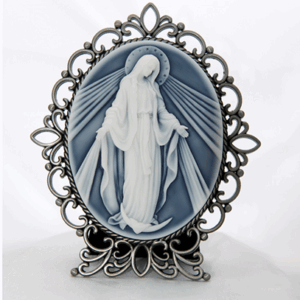 Our Lady of Grace Cameo Desk Stand