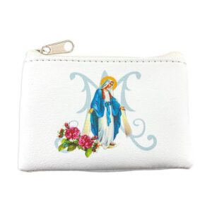 Our Lady of Grace White Zipper Case