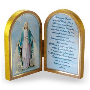 Our Lady of the Miraculous Medal Diptych Plaque