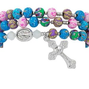Multi-Color Twistable Rosary Bracelet