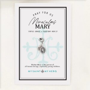 Tiny Silver Miraculous Medal Charm
