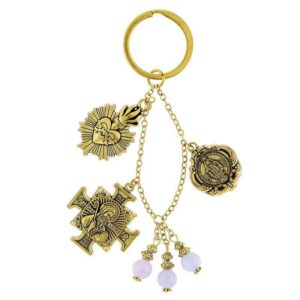 Miraculous Medal Adoration Keychain