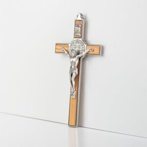 8" St. Benedict Olive Wood Crucifix