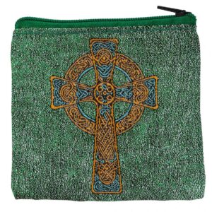 Celtic Cross Rosary Pouch