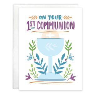 First Communion Greeting Card with Scripture