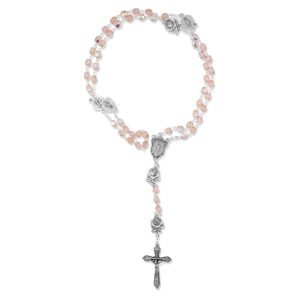 Immaculate Conception Rosary Pink Rose
