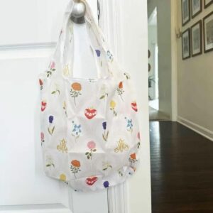Mary's Garden Print Re-Usable Grocery Bag
