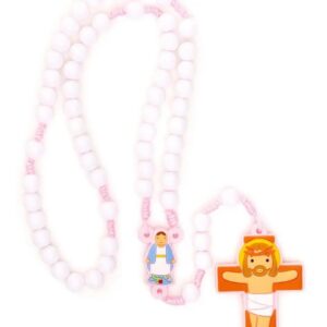 Our Lady Grace Catholic Rosary Girls | Pink Prayer Beads