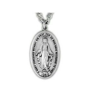 Men's Pewter Miraculous Medal Pendant