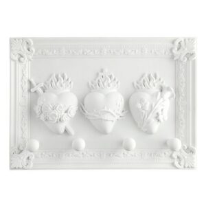 Sacred Hearts Hanging Rosary Holder