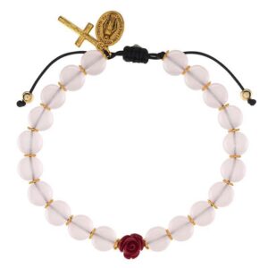 Imit. Quartz 2-Decade Rosary Bracelet