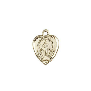 14 KT Miraculous Medal Charm