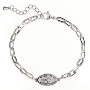 Miraculous Stainless Steel Link Bracelet